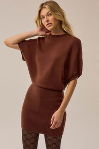 Ready to Go Knit Dolman-Sleeve Mini Sweater Dress - ShopPromesa