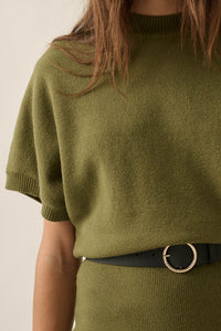 Ready to Go Knit Dolman-Sleeve Mini Sweater Dress - ShopPromesa
