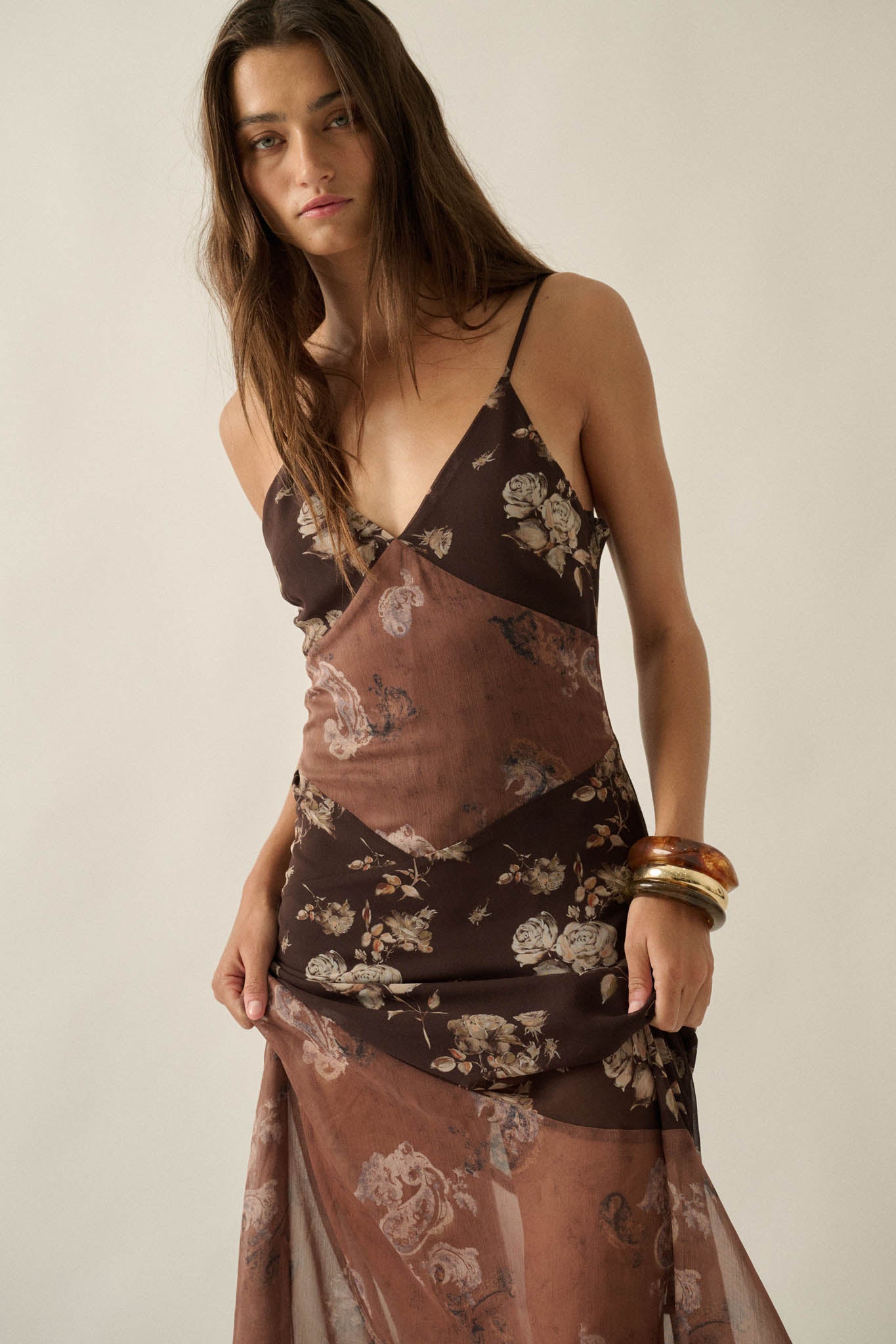 Flight of Fancy Paisley Chiffon Tiered Mini Dress - ShopPromesa