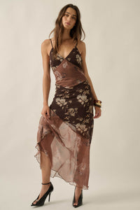 Flight of Fancy Paisley Chiffon Tiered Mini Dress - ShopPromesa