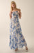 Radiant Garden Floral Chiffon Strapless Maxi Dress - ShopPromesa