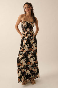 Boca Baby Floral Open-Back Smocked Maxi Sundress - ShopPromesa