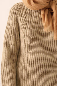 Believe in You Ribbed Knit Mini Sweater Dress - ShopPromesa