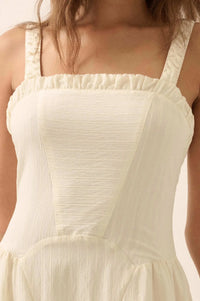 Lovely Life Tonal-Stripe Fit-and-Flare Midi Dress - ShopPromesa