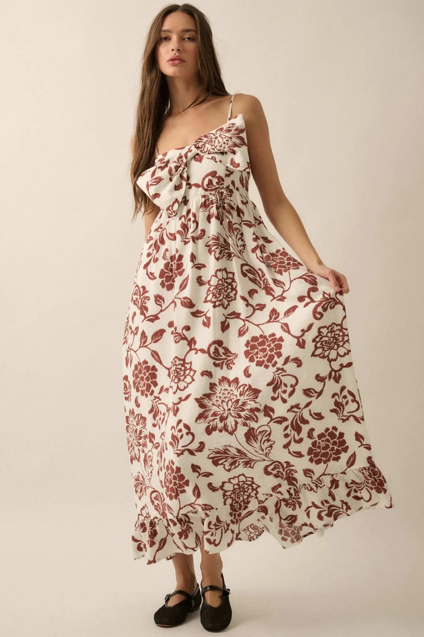 Grow With Love Floral Bow-Bodice Maxi Dress - ShopPromesa