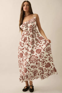 Grow With Love Floral Bow-Bodice Maxi Dress - ShopPromesa