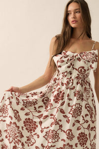 Grow With Love Floral Bow-Bodice Maxi Dress - ShopPromesa