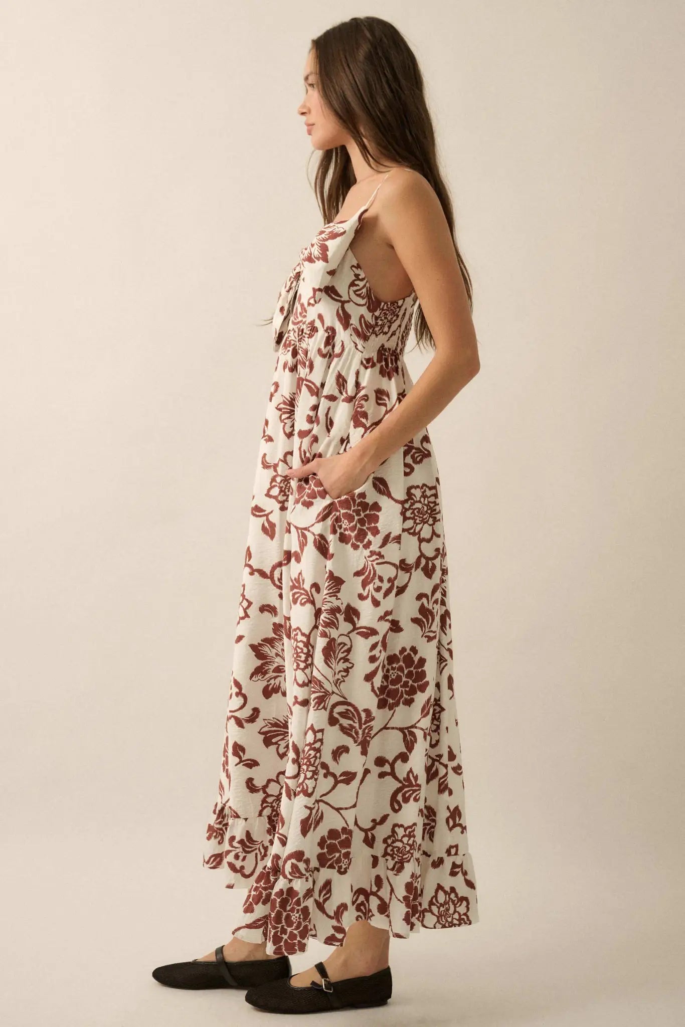 Grow With Love Floral Bow-Bodice Maxi Dress - ShopPromesa
