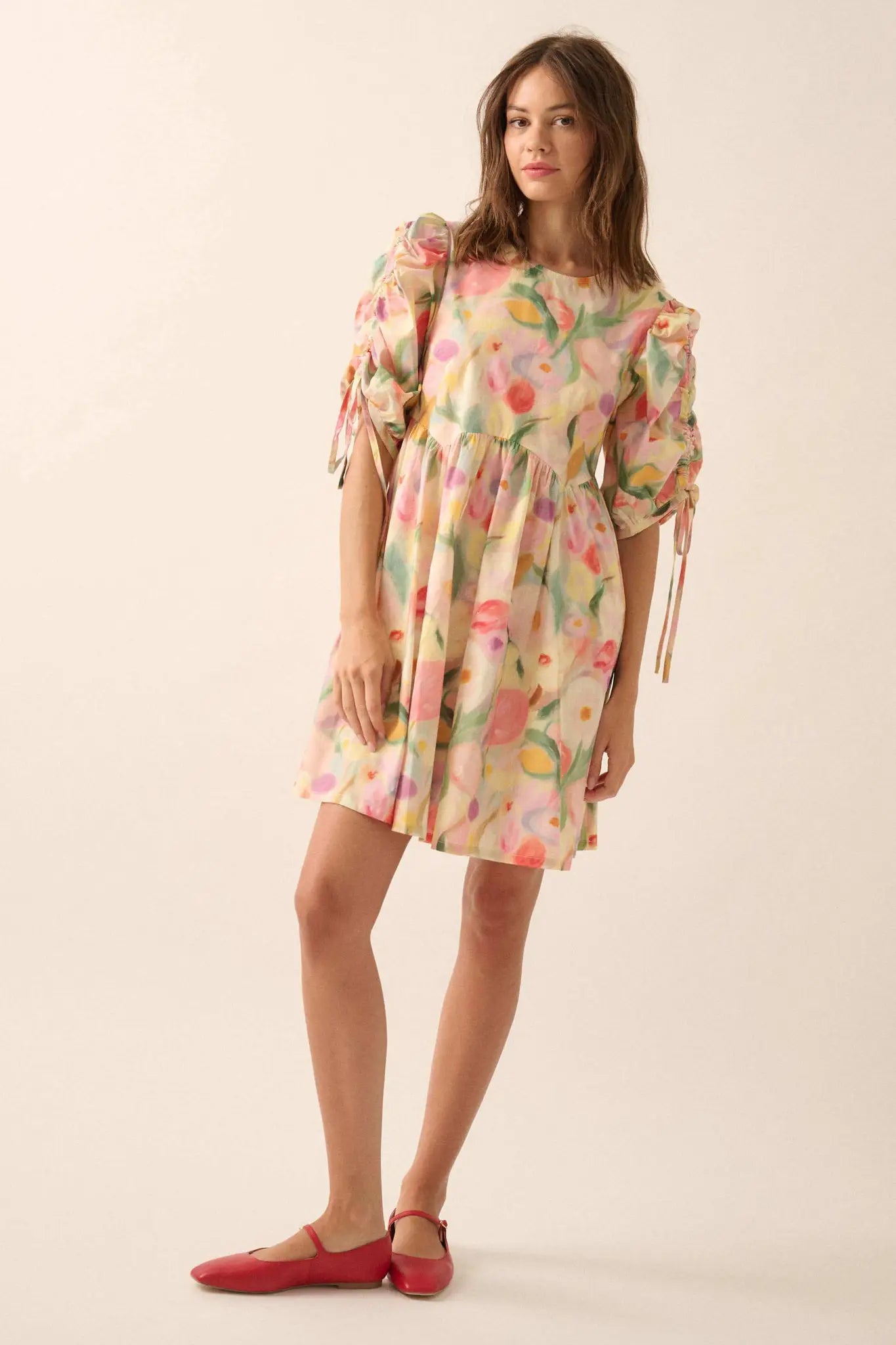Blossom with Grace Floral Babydoll Mini Dress - ShopPromesa