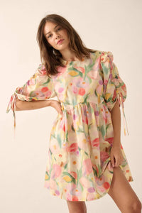 Blossom with Grace Floral Babydoll Mini Dress - ShopPromesa