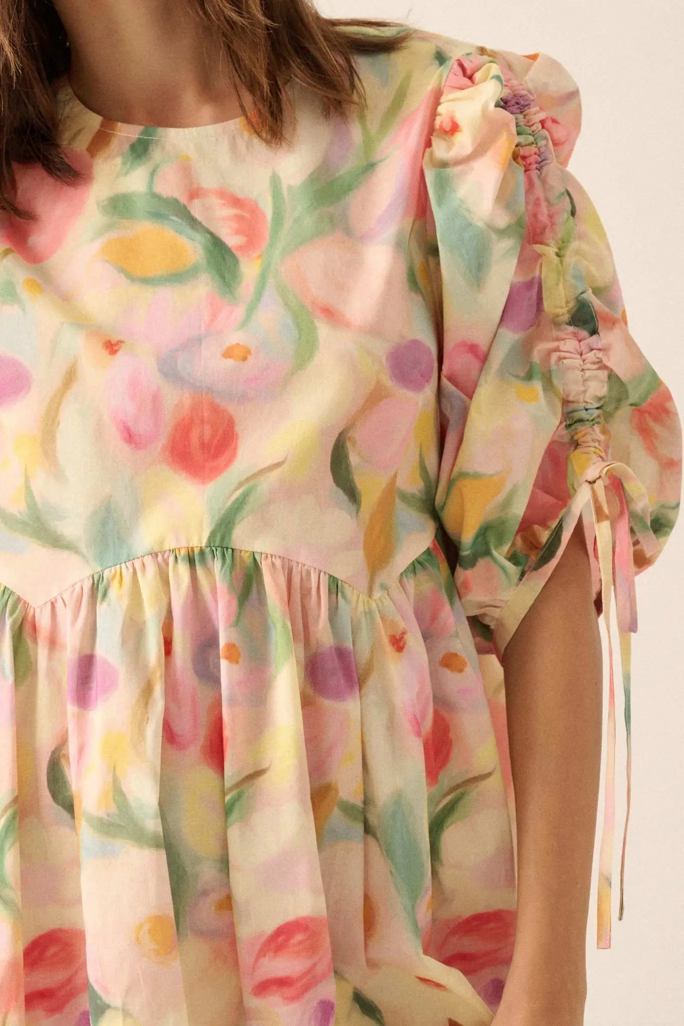 Blossom with Grace Floral Babydoll Mini Dress - ShopPromesa