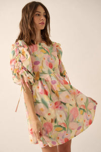 Blossom with Grace Floral Babydoll Mini Dress - ShopPromesa