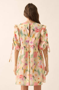 Blossom with Grace Floral Babydoll Mini Dress - ShopPromesa