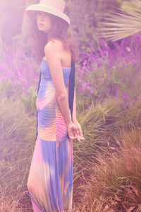 Color My World Tie-Dye Mesh Strapless Maxi Dress - ShopPromesa