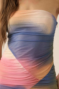 Color My World Tie-Dye Mesh Strapless Maxi Dress - ShopPromesa