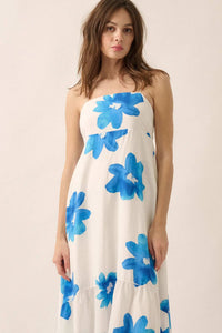 Beautiful Season Floral High-Low Ruffle Maxi Dress - ShopPromesa