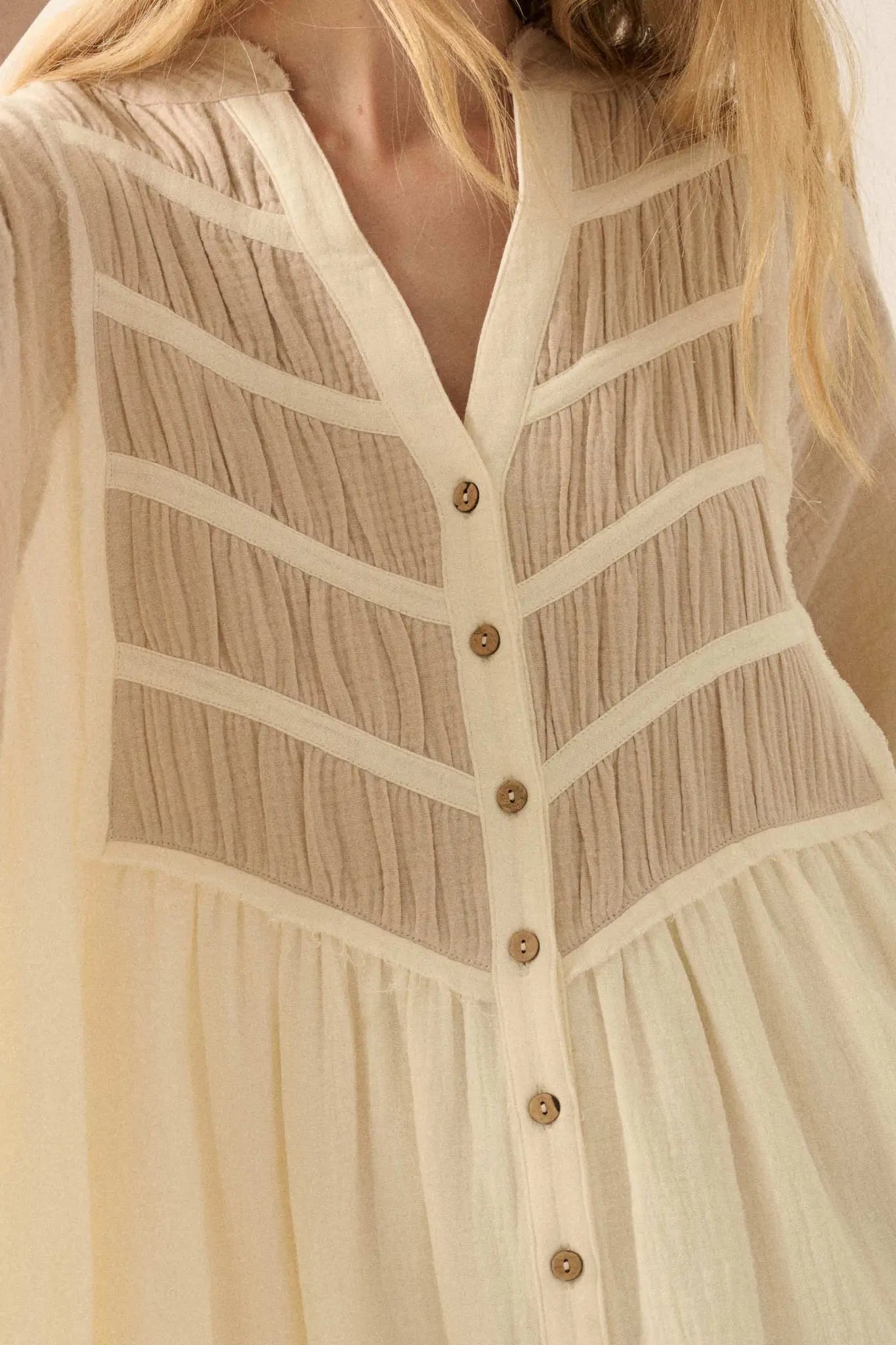 Soft Serenity Crinkle Cotton Babydoll Mini Dress - ShopPromesa