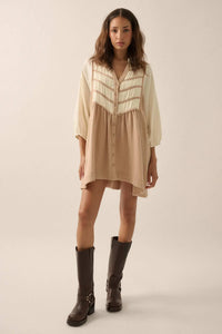 Soft Serenity Crinkle Cotton Babydoll Mini Dress - ShopPromesa