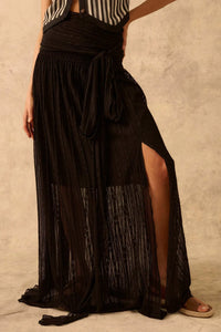 The Emma Infinity Dress in Striped Floral Lace - ShopPromesa