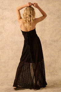 The Emma Infinity Dress in Striped Floral Lace - ShopPromesa