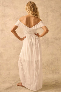 The Emma Infinity Dress in Striped Floral Lace - ShopPromesa