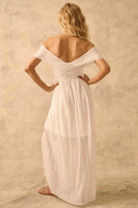 The Emma Infinity Dress in Striped Floral Lace - ShopPromesa