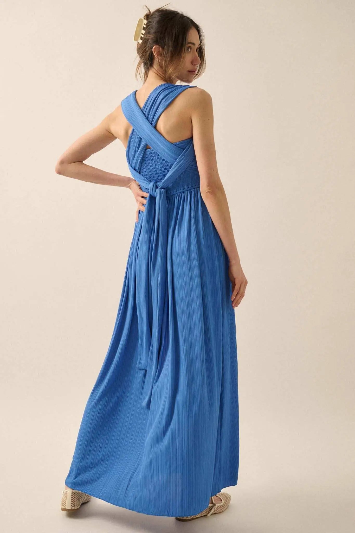 The Emma Infinity Dress in Cotton Ribbed Knit