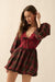 Country Cottage Plaid and Lace Bubble Mini Dress - ShopPromesa
