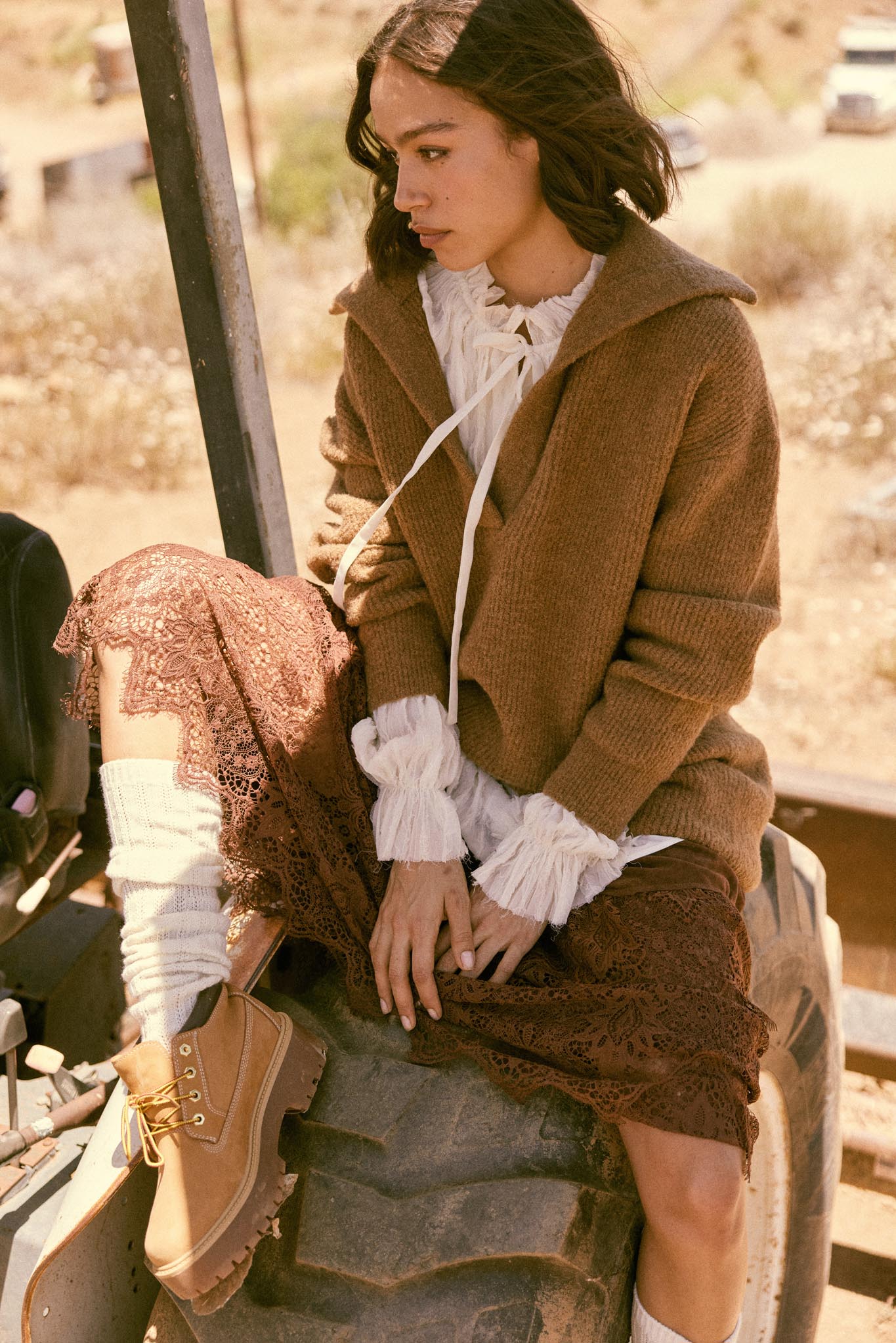 Warm It Up Collared Split-Neck Mini Sweater Dress - ShopPromesa