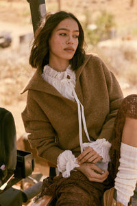 Warm It Up Collared Split-Neck Mini Sweater Dress - ShopPromesa