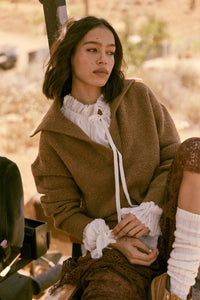 Warm It Up Collared Split-Neck Mini Sweater Dress - ShopPromesa