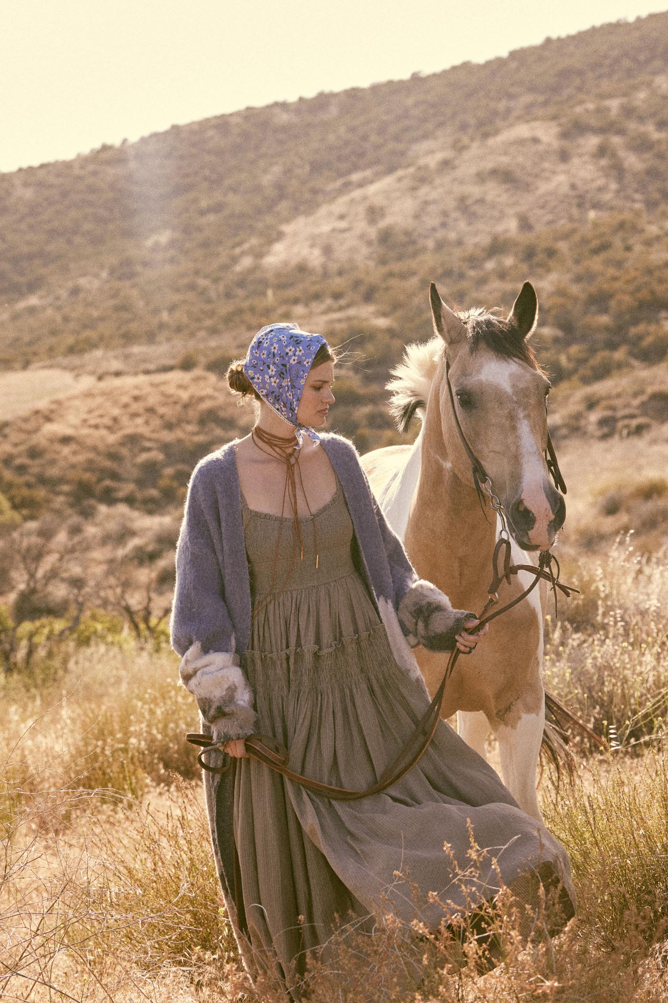 Love Story Smocked Tonal-Stripe Midi Peasant Dress - ShopPromesa