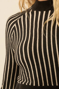 Style Lines Striped Bell-Sleeve Maxi Sweater Dress - ShopPromesa