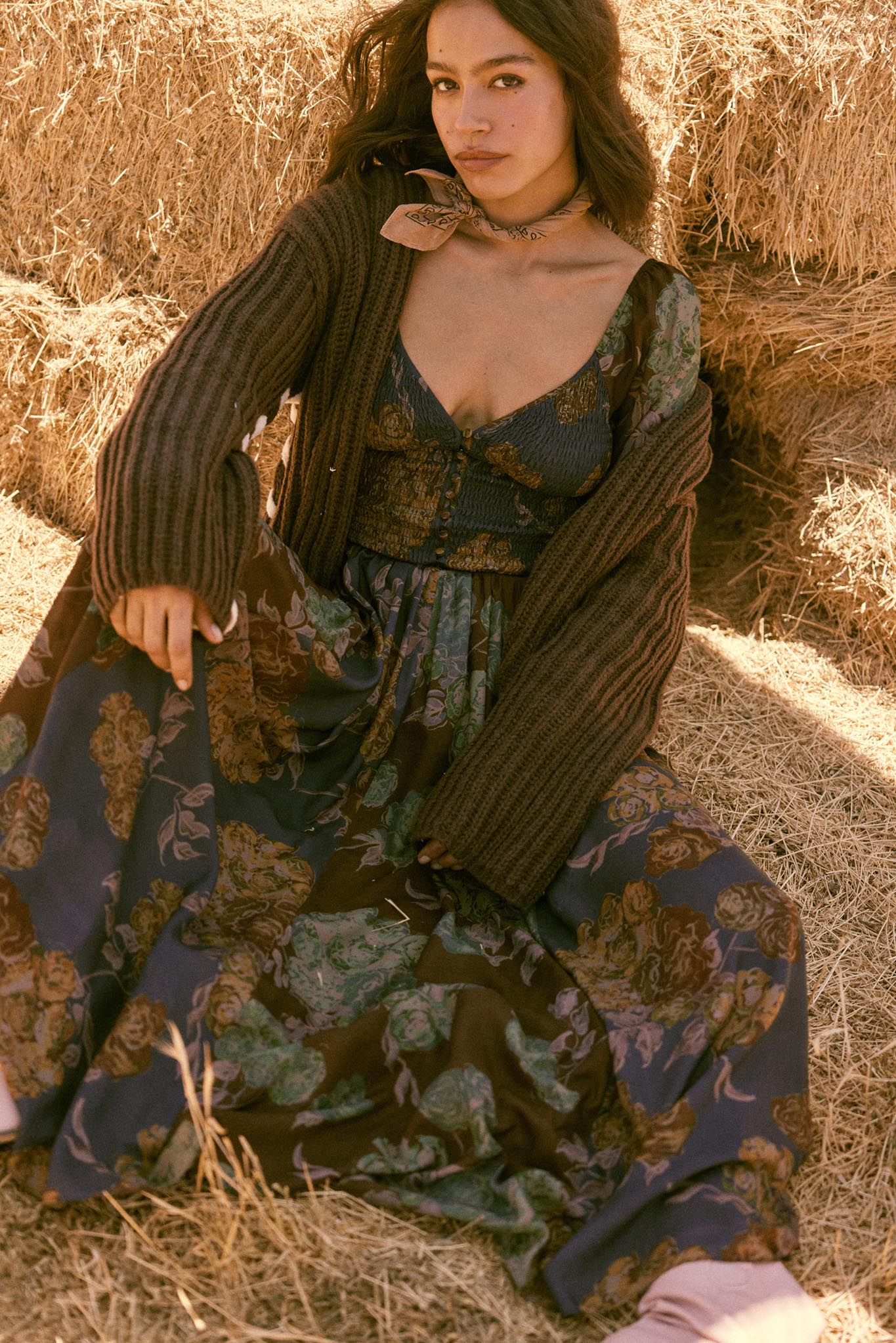 Beautiful Blooms Smocked Floral Maxi Peasant Dress - ShopPromesa