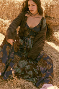 Beautiful Blooms Smocked Floral Maxi Peasant Dress - ShopPromesa