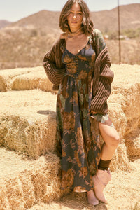 Beautiful Blooms Smocked Floral Maxi Peasant Dress - ShopPromesa