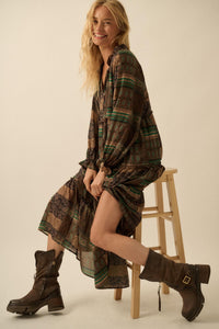Piece by Piece Patchwork-Print Midi Prairie Dress - ShopPromesa