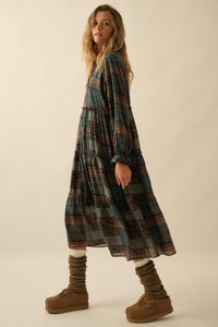 Piece by Piece Patchwork-Print Midi Prairie Dress - ShopPromesa