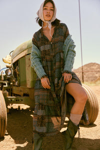 Piece by Piece Patchwork-Print Midi Prairie Dress - ShopPromesa