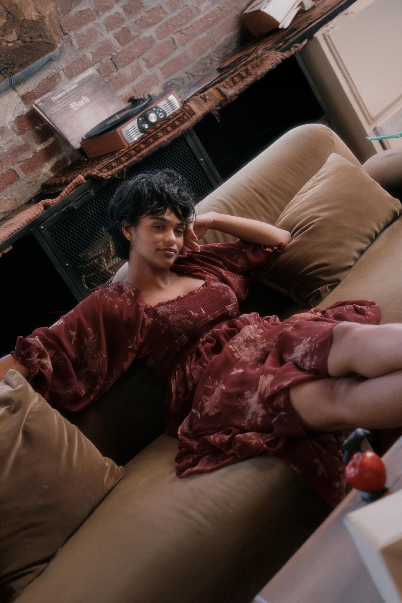 Delicate Blossoms Smocked Floral Chiffon Midi Dress - ShopPromesa