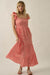 Sweet Treat Smocked Gingham Ruffle Midi Dress - ShopPromesa