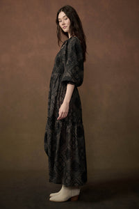 Pretty in Paisley Bandana-Print Smocked Maxi Dress - ShopPromesa