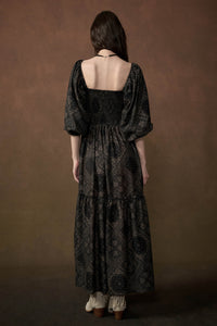 Pretty in Paisley Bandana-Print Smocked Maxi Dress - ShopPromesa