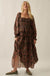 Roses and Thorns Floral Chiffon Smocked Maxi Dress - ShopPromesa