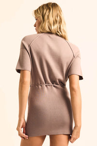Clean Slate Knit Button-Up Belted Mini Sweater Dress - ShopPromesa