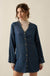 Monday Blues Denim V-Neck Pocket Mini Shirt Dress - ShopPromesa