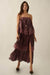 Shine On Shimmer Chiffon Lace-Trim Tiered Maxi Dress - ShopPromesa