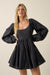 Better World Plaid Balloon-Sleeve Babydoll Mini Dress - ShopPromesa