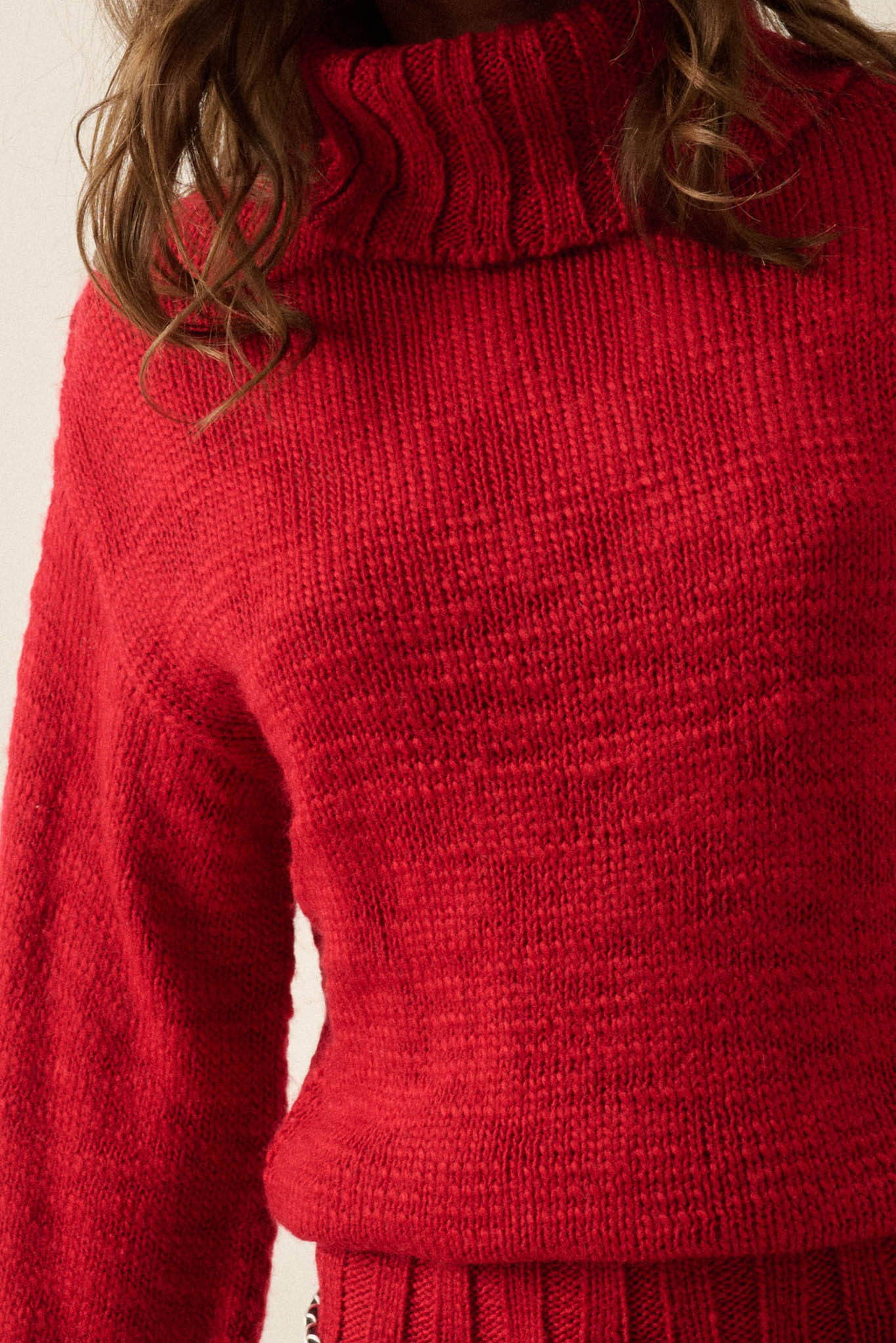 Speak Up Wide-Sleeve Turtleneck Mini Sweater Dress - ShopPromesa