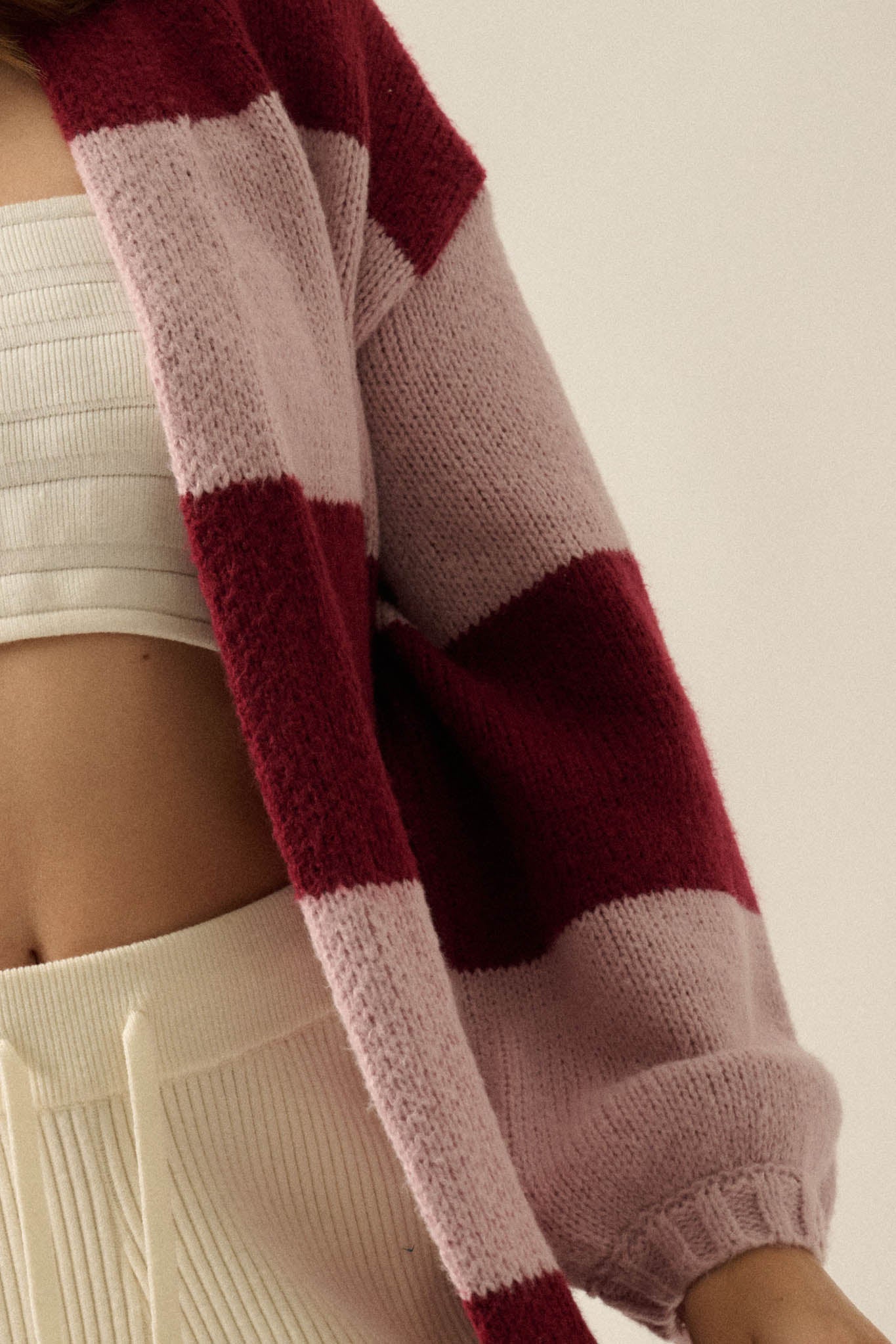 Cozy Days Colorblock Striped Duster Cardigan